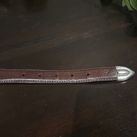 Vintage Fossil Men’s Brown Leather Belt 40” - Picture 4 of 6